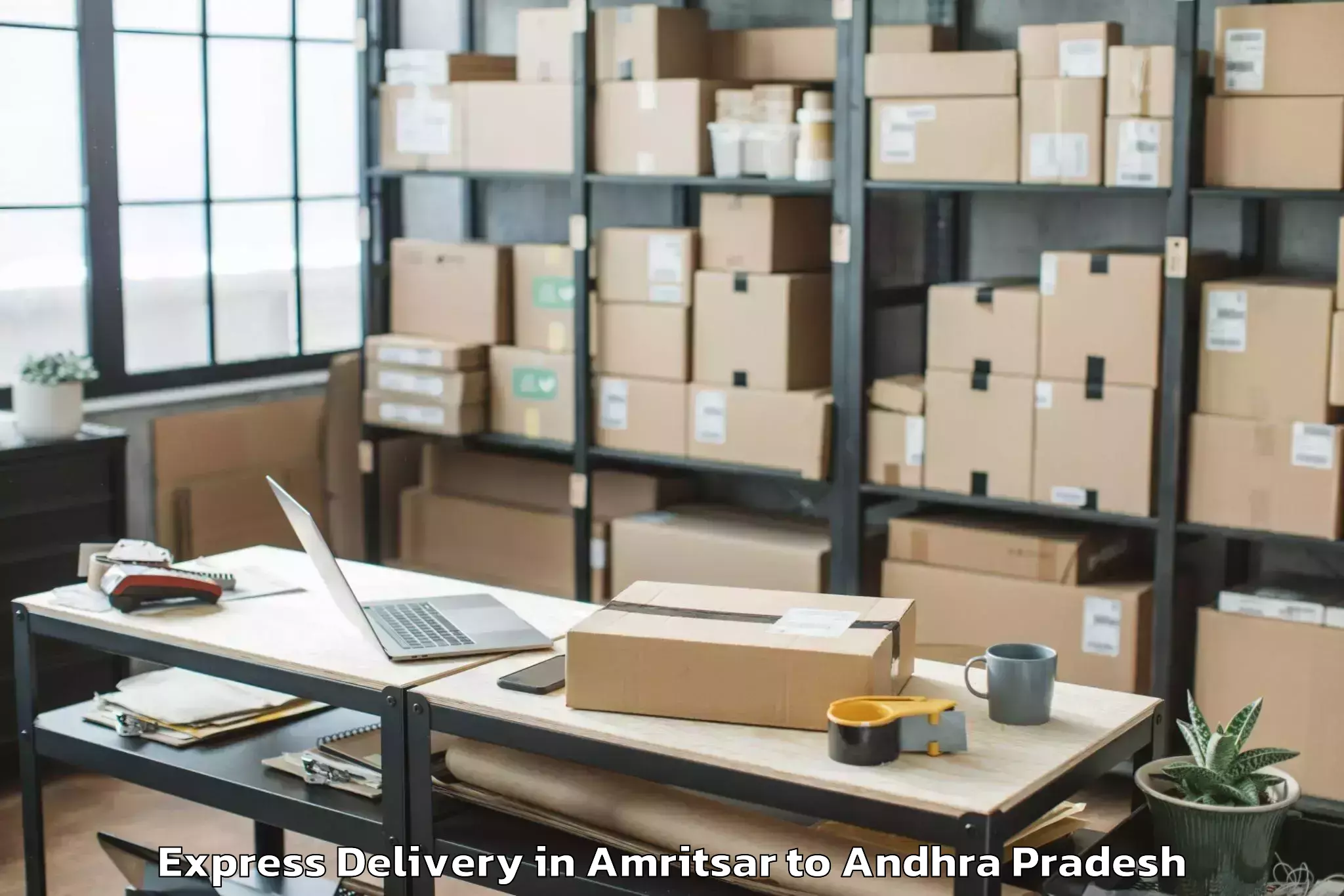 Book Amritsar to Macherla Express Delivery Online